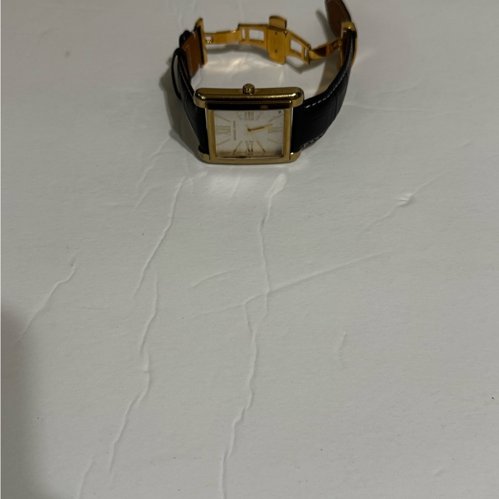 Michael Kors I Unisex Watch I Gold-Plated Case I Croc-Print Strap I Black